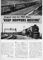 PRR "Keep Hoppers Moving," Page 1, 1956